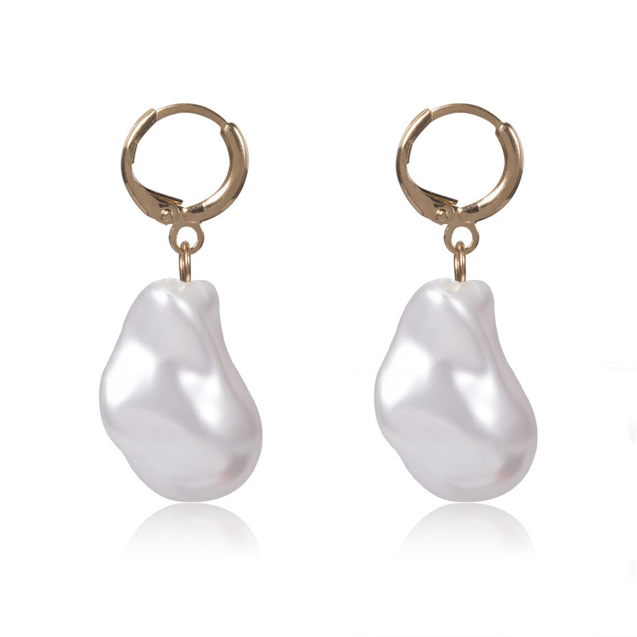 Handmade Baroque Pearl Dangle Earring for Women