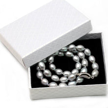 Load image into Gallery viewer, Natural Gray Freshwater Pearl Beaded Choker Necklace for Ladies
