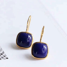 Load image into Gallery viewer, Lapis Lazuli Vintage Style Antique Earrings Unique Craft Bohemian Charm Women&#39;s Brand Jewelry
