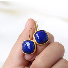 Load image into Gallery viewer, Lapis Lazuli Vintage Style Antique Earrings Unique Craft Bohemian Charm Women&#39;s Brand Jewelry
