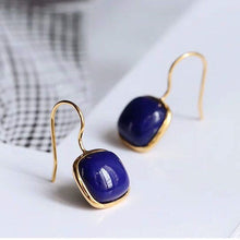 Load image into Gallery viewer, Lapis Lazuli Vintage Style Antique Earrings Unique Craft Bohemian Charm Women&#39;s Brand Jewelry
