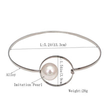 Load image into Gallery viewer, Minimalist Big Imitation Pearl Pendant Choker Necklace For Ladies
