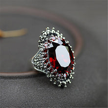 Load image into Gallery viewer, Old Fashion Vintage Red Crystal CZ Gem Rings for Women
