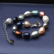 Load image into Gallery viewer, Multi Color Natural Freshwater Baroque Pearl Beaded Bracelet for Ladies
