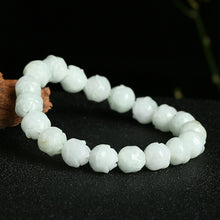 Load image into Gallery viewer, Lokaloca Handcrafted Natural Jade Orchid Beads Bracelet
