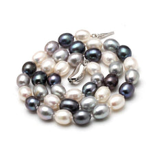 Load image into Gallery viewer, Natural Multi Color Freshwater Pearl Beaded Necklace for Ladies
