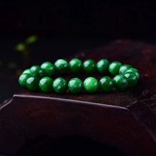 Load image into Gallery viewer, Handcrafted Natural Green 6-14mm Beaded Bracelet
