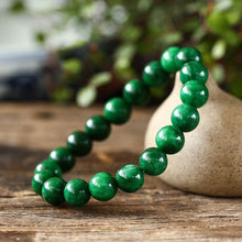 Load image into Gallery viewer, Lokaloca Handcrafted Natural Green Jade Beaded Bracelet Jewelry
