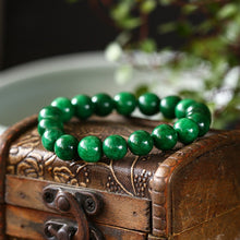 Load image into Gallery viewer, Lokaloca Handcrafted Natural Green Jade Beaded Bracelet Jewelry
