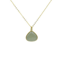 Load image into Gallery viewer, Lokaloca Natural Fine Jade Waterdrop Pendant 925 Silver Necklace
