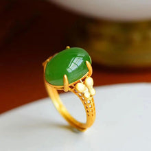 Load image into Gallery viewer, Lokaloca Natural Fine Jade Jasper Butterfly Resizable Open Ring
