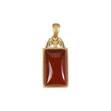 Load image into Gallery viewer, Natural Fine Southern Red Agate Cool Bat Pendant Necklace Vintage Style Retro Creative Unique Craft Charm Women&#39;s Silver Jewelry
