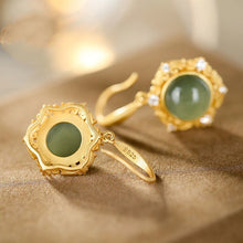 Load image into Gallery viewer, Natural Fine Jade Earrings Vintage Retro Luxury Bohemian Women&#39;s Jewelry
