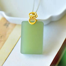 Load image into Gallery viewer, Lokaloca Natural Fine Jade Pendant Necklace
