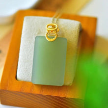 Load image into Gallery viewer, Lokaloca Natural Fine Jade Pendant Necklace
