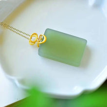 Load image into Gallery viewer, Lokaloca Natural Fine Jade Pendant Necklace
