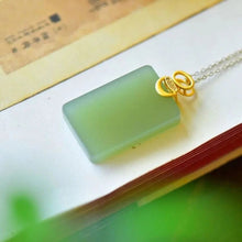 Load image into Gallery viewer, Lokaloca Natural Fine Jade Pendant Necklace
