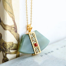 Load image into Gallery viewer, Lokaloca Natural Fine Jade Jasper Pendant Necklace
