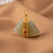 Load image into Gallery viewer, Lokaloca Natural Fine Jade Jasper Pendant Necklace
