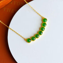 Load image into Gallery viewer, Lokaloca Natural Jade Jasper Multiple Beads Pendant Necklace
