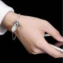 Load image into Gallery viewer, Natural Fine Magnolia Bracelet Vintage Style Retro Luxury Charm Women&#39;s Silver Jewelry
