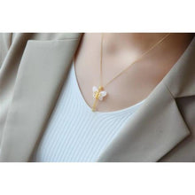 Load image into Gallery viewer, Natural Fine White Jade Butterfly Tassel Pendant Necklace Vintage Style Retro Light Luxury Craft Charm Women&#39;s Silver Jewelry
