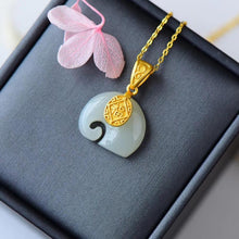 Load image into Gallery viewer, Natural Fine White Jade Elephant Pendant Necklace Vintage Style Retro Elegant Unique Women&#39;s Brand Jewelry
