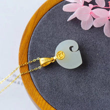 Load image into Gallery viewer, Natural Fine White Jade Elephant Pendant Necklace Vintage Style Retro Elegant Unique Women&#39;s Brand Jewelry
