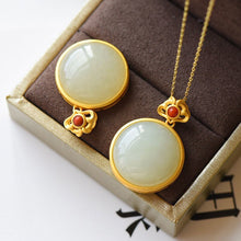 Load image into Gallery viewer, Natural Fine White Jade Brand Pendant Necklace Vintage Style Retro Unique Craft Women&#39;s Festival Gift
