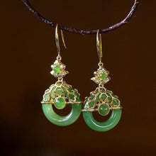 Load image into Gallery viewer, Lokaloca Natural Fine Jade Jasper Earrings
