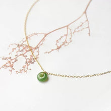 Load image into Gallery viewer, Lokaloca Natural Fine Jade Round Pendant Necklace
