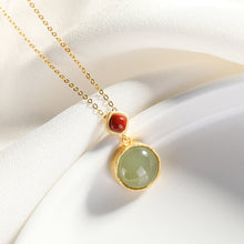 Load image into Gallery viewer, Natural Fine Jade Pendant Necklace Vintage Style Retro Unique Craft Elegant Female Jewelry
