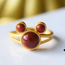 Load image into Gallery viewer, Lokaloca Natural Fine Jade Cute Adjustable Ring
