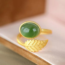 Load image into Gallery viewer, Lokaloca Natural Fine Jade Jasper Opening Ring
