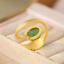 Load image into Gallery viewer, Lokaloca Natural Fine Jade Jasper Opening Ring
