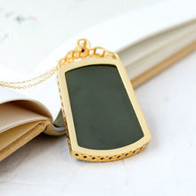 Load image into Gallery viewer, Lokaloca Natural Fine Jade Jasper Exquisite Pendant Necklace
