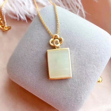 Load image into Gallery viewer, Natural Fine White Jade Pendant Necklace Vintage Style Retro Creative Women&#39;s Jewelry
