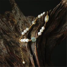 Load image into Gallery viewer, Lokaloca Handcrafted Natural Jade &amp; Pearl Beaded Bracelet
