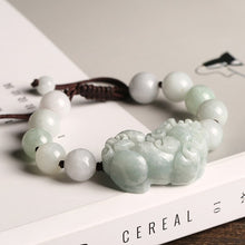 Load image into Gallery viewer, Lokaloca Handcrafted Natural Jade Fortune Piyao Charm Bracelet
