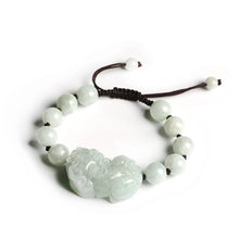 Load image into Gallery viewer, Lokaloca Handcrafted Natural Jade Fortune Piyao Charm Bracelet
