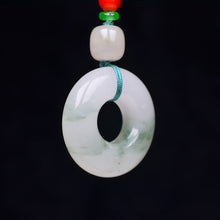 Load image into Gallery viewer, Lokaloca Handcrafted Natural Jade Lucky Donut Talisman Pendant Necklace
