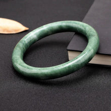 Load image into Gallery viewer, Lokaloca Handcrafted Natural Green Jade Jadeite Bangle Bracelet
