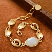 Load image into Gallery viewer, Lokaloca Original Natural Fine White Jade Chalcedony Bracelet
