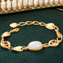 Load image into Gallery viewer, Lokaloca Original Natural Fine White Jade Chalcedony Bracelet
