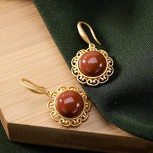 Load image into Gallery viewer, Natural Southern Red Agate Original Silver Inlaid  Niche Design Women&#39;s Brand Jewelry
