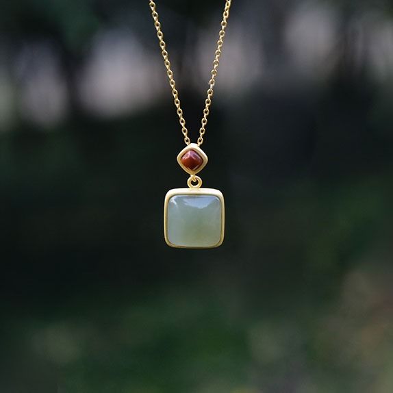 Lokaloca Natural Fine Green Jade  Pendant