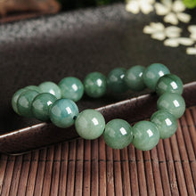 Load image into Gallery viewer, Lokaloca Handcrafted Natural Myanmar Jade 13mm Beaded Jewelry Bracelet
