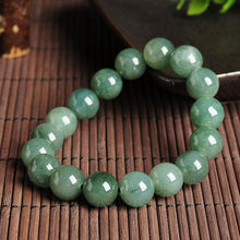 Load image into Gallery viewer, Lokaloca Handcrafted Natural Myanmar Jade 13mm Beaded Jewelry Bracelet
