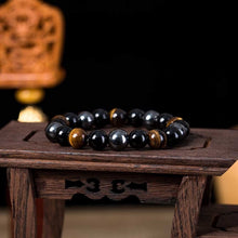 Load image into Gallery viewer, Natural Obsidian Hematite Tiger Eye Beaded Bracelet Magnetic Chakra Healing Jewelry
