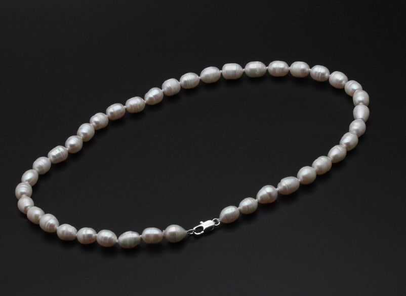 Natural Freshwater Pearl Beaded Necklace Choker for Ladies